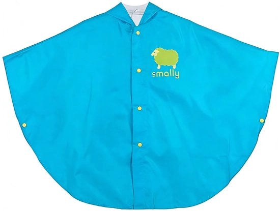 Reggisole per Bambino - 100% Impermeabile - Respirante - Leggero - Comodo - Modello a Scacchiera - Poncho