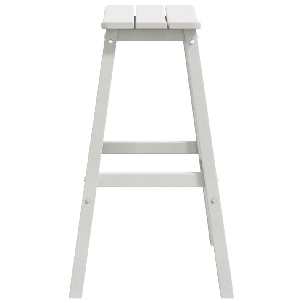 Sgabelli da Bar  6 Pezzi Bianco HDPE