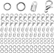 Accessori per gioielli 550 pezzi - Fili di chiusura 12x5mm - Capocordoni 9x4mm - Aperture aperte 4mm/5mm - Materiale di alta qualità - Duraturo e resistente - Gioielli