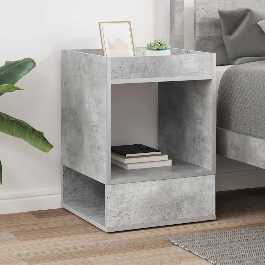 Tavolino Grigio cemento 40 x 40 x 56 cm Legno ingegnerizzato 890950