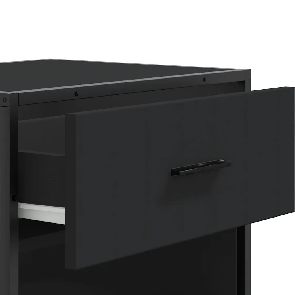 Scarpiera-Scaffale per scarpe Nera 48x38x97,5 cm in Legno Multistrato 263206