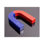 Trade Shop - 2 X Magnete Didattico Calamita 30mm A Forma Di U Positivo E Negativo Nord Sud -