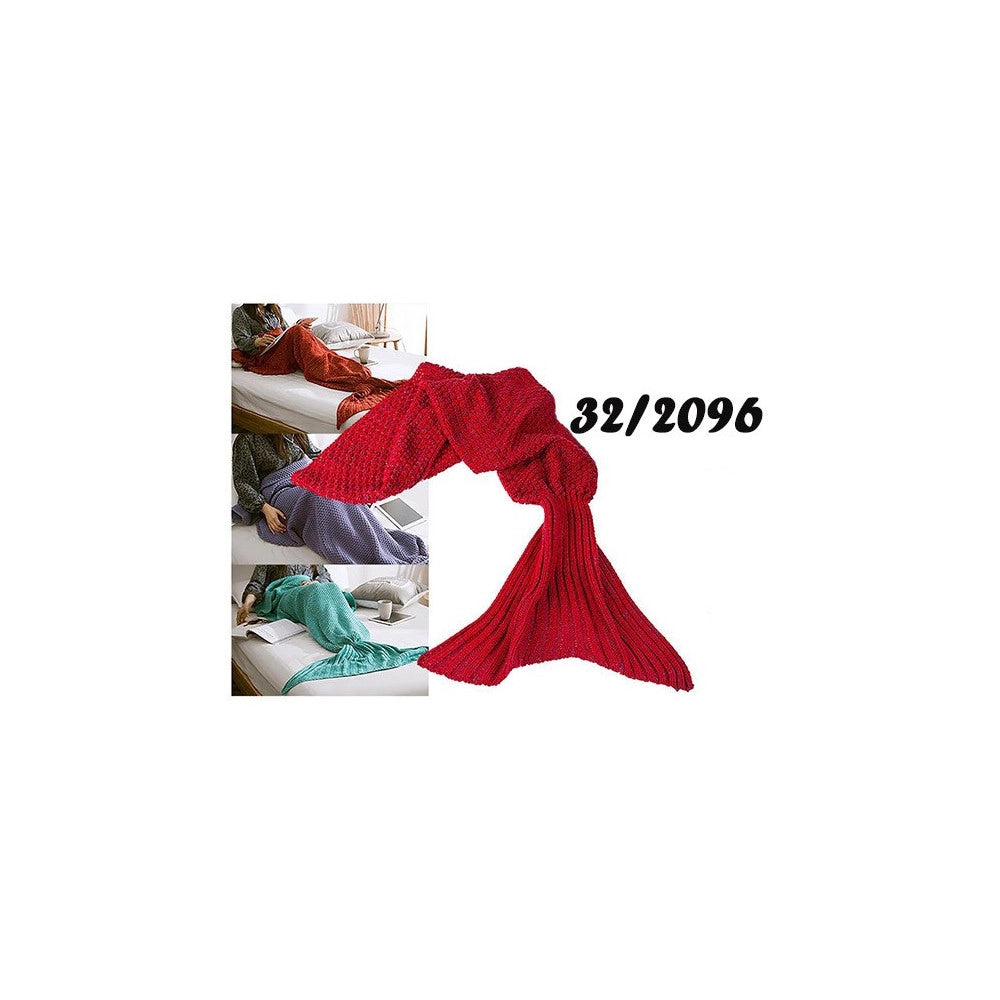 Trade Shop - Coperta A Forma Di Coda Di Sirena Vari Colori Sirenetta Riscalda Piedi Plaid -