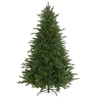 Albero di Natale Artificiale da 180 cm con 1821 Rami e Base in Metallo, Verde