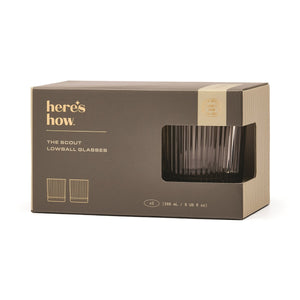 Bicchieri Lowball Scout Set da 2 - Colore Fumo