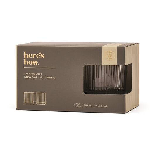 Bicchieri Lowball Scout Set da 2 - Colore Fumo