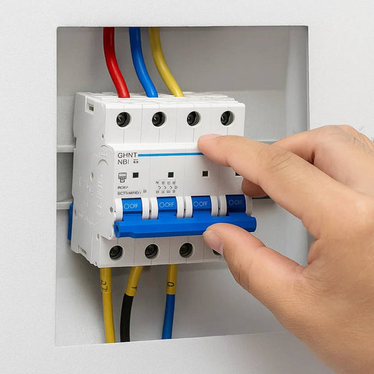 Interruttore magnetotermico 4p 6ka curva c chint serie nb1-63 da quadro din *** ampere 20 ampere, confezione 1