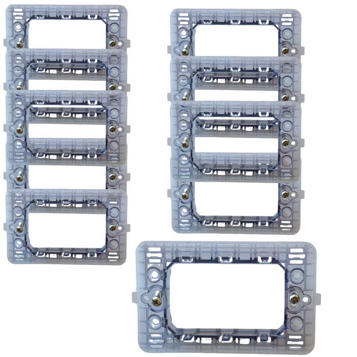 Kit supporto biesse per placche compatibile con bticino matix 3 posti *** numero pezzi 10, confezione 1