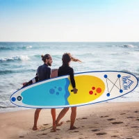 Tavola SUP Gonfiabile Stand Up Paddle con Pagaia Regolabile, Tavola da Surf con Accessori Inclusi, Blu 305x76x10cm