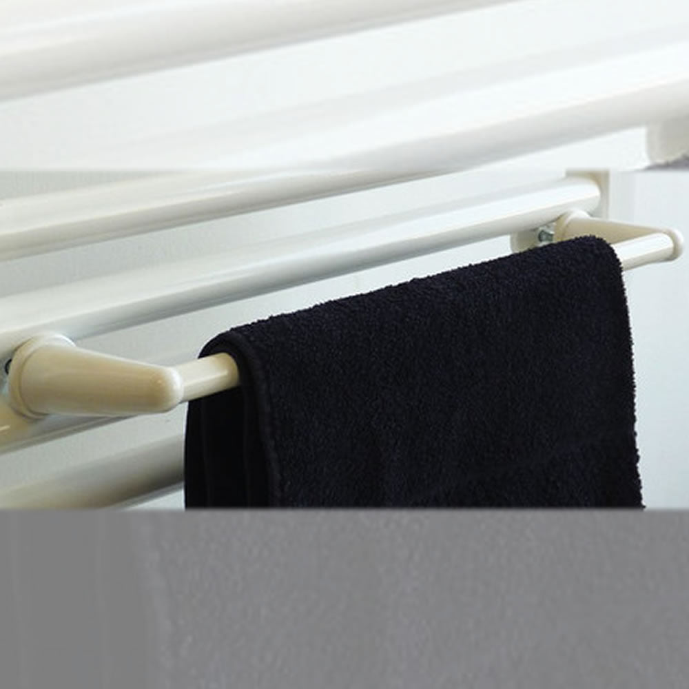 Pika' porta asciugamani 50 centimetri aga porta salviette per radiatori tubolari bianco