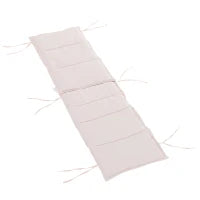 Sdraio da Giardino Reclinabile su 5 Livelli con Cuscino Rimovibile, Alluminio e Texteline, 170x64x82cm, Beige