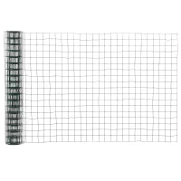 Rete Metallica da Giardino con Rivestimento in PVC per Recinzioni da Esterno, 500x91cm, Verde