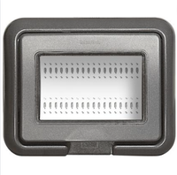 Bticino luna placca ip55 autoportante 3 posti antracite 24603l