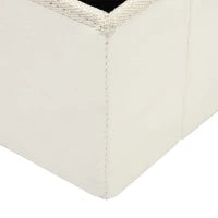 Scaletta per Cani a 3 Gradini con Vano Contenitore, Pieghevole e Lavabile, 40x54x48 cm, Bianco