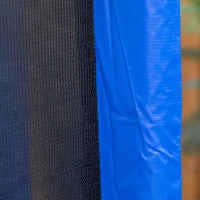 Trampolino Elastico Esterni con Rete di Sicurezza e Pali Imbottiti per Adulti e Bambini, 244x244x205cm