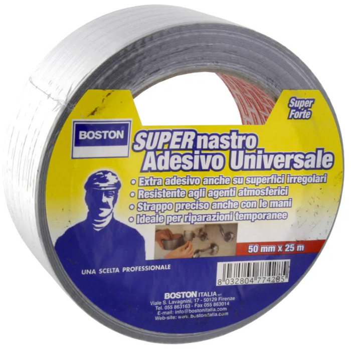 Nastro adesivo impermeabile professionale 50 mm x 25 m