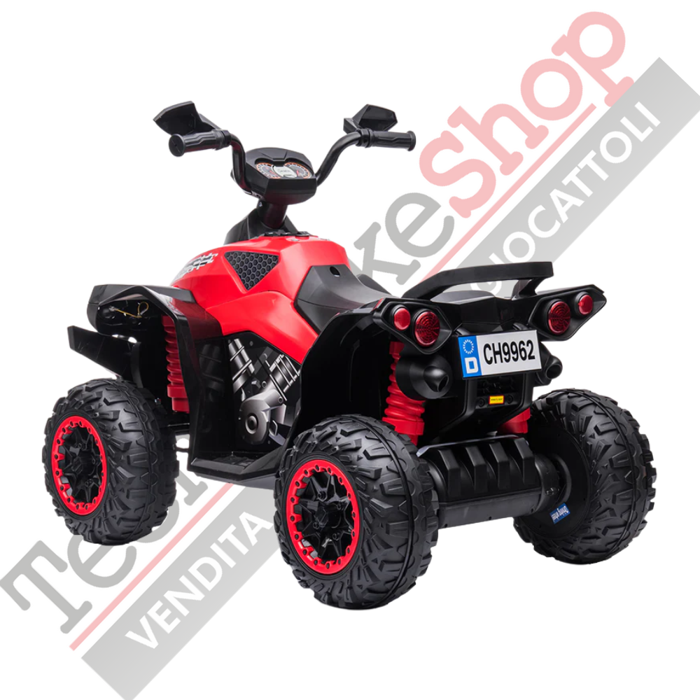 Quad Elettrico per Bambini Quad Medio Sport 12V-Rosso