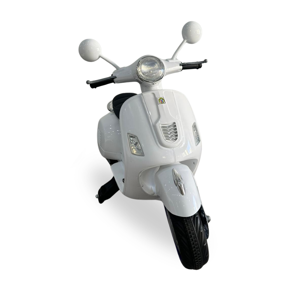 Moto Elettrica Per Bambini Scooter Happy 12V -Bianco