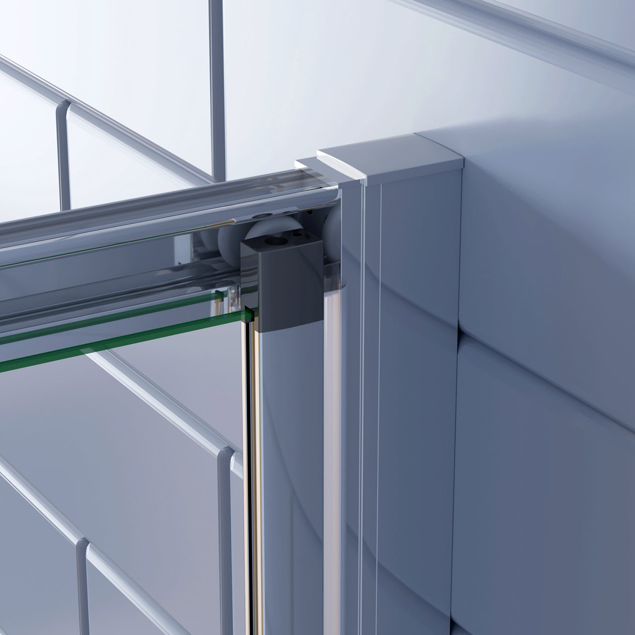 185cm Box Doccia Angolare Porta a Soffietto con Parete Fissa 80x70cm in Vetro Temperato Trasparente 5 mm Profilo Cromo Lucido