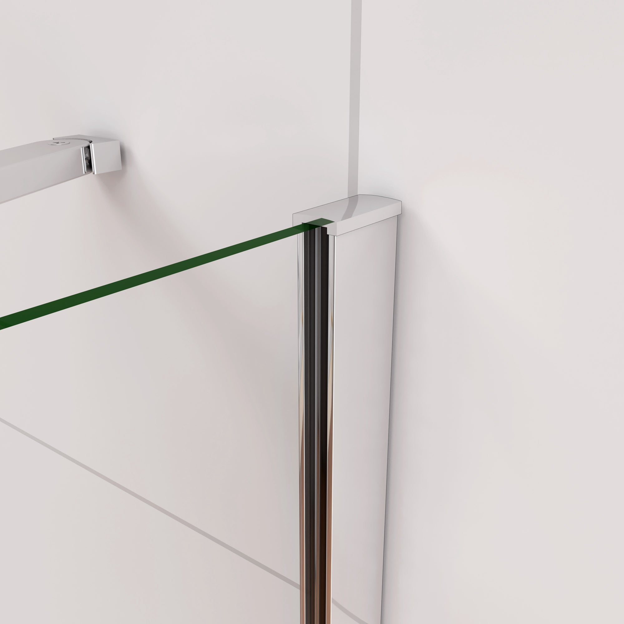 90x140cm Parete Doccia Sopravasca Angolare 2 Ante Pieghevoli con Parete Laterale 60 cm Vetro Temperato 6 mm Trasparente Anticalcare Cromato Lucido