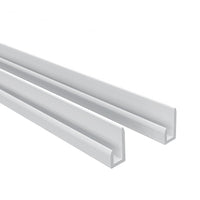 90x210 cm Pannello Doccia Realizzato in Alluminio Spessore 3mm con Profili Finitura Bianco Opaco per Rivestimento Parete Bagno