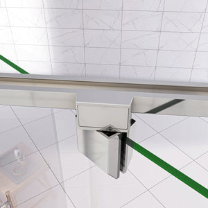 185 cm Box Doccia per Nicchia Porta Girevole Battente Vetro Temperato 5 mm Trasparente  Profili Cromati Lucidi Misura 90 cm