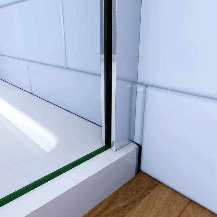 195cm Box Doccia Angolare Porta Battente con Parete Fissa 100x70cm Vetro 6 mm Temperato Anticalcare Trasparente con 2 Barre Stabilizzatrici da 30cm e 140cm