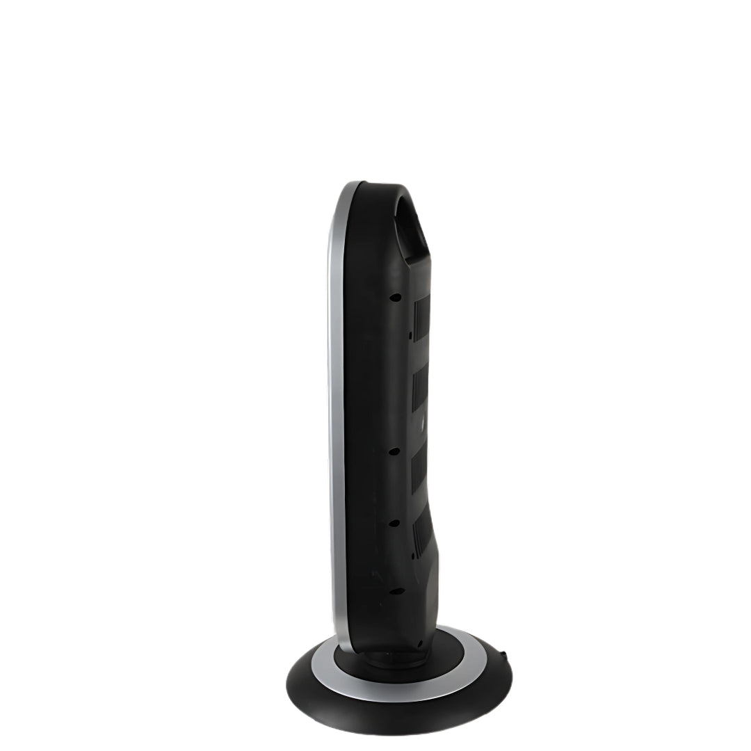 Stufa al Carbonio 900w Due potenze 450/900w Oscillante Sensore Antiribaltamento Corpo Antiscottatura Maniglia Trasporto