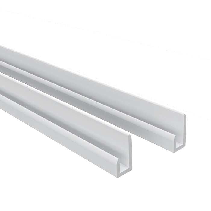 100x210 cm Pannello Doccia Realizzato in Alluminio Spessore 3mm con Profili Finitura Bianco Opaco per Rivestimento Parete Bagno