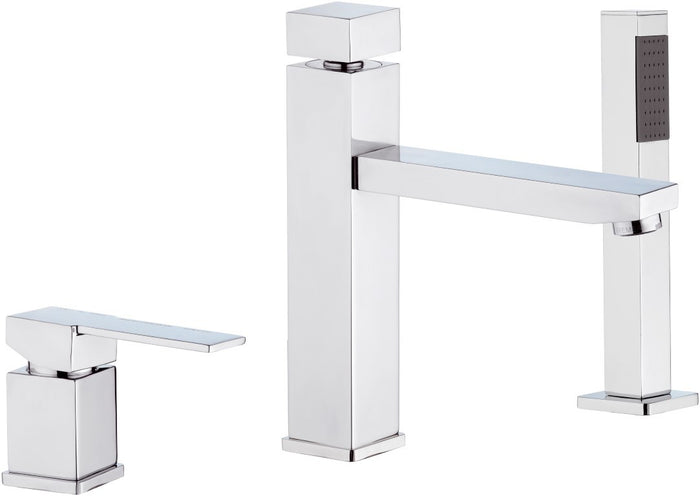 Rubinetto bordo vasca - serie qubika