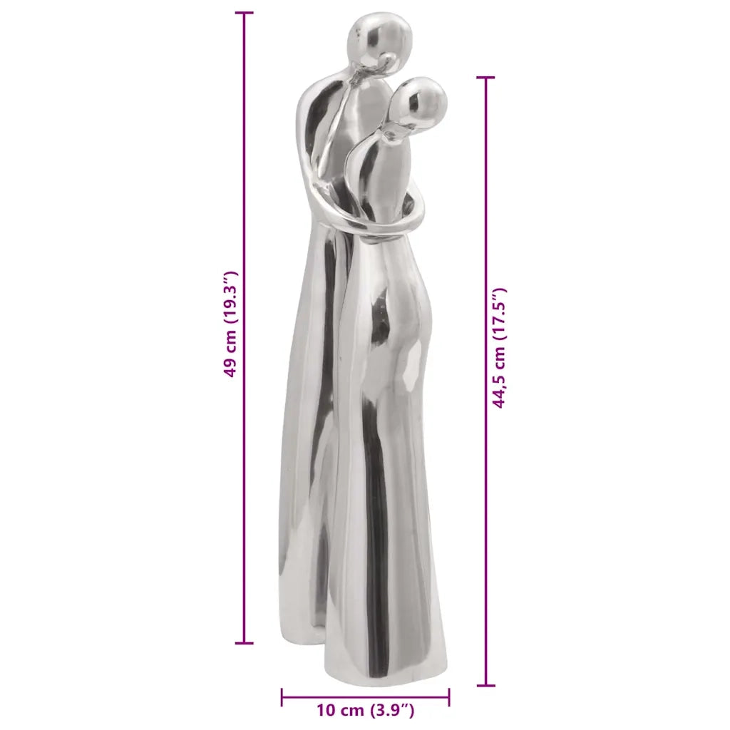 Scultura Argento 10 x 16 x 49 cm Alluminio CFW3508925