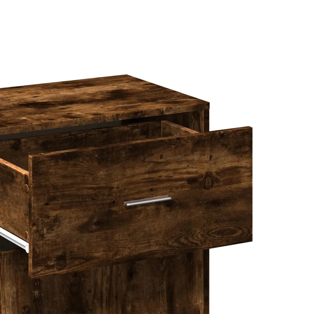 Armadietto Rovere Fumo 56,5x39x90 cm in Legno Multistrato