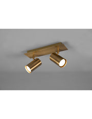 Faretto Marley 2 Spot GU10 Ottone Invecchiato L30 cm Trio Lighting