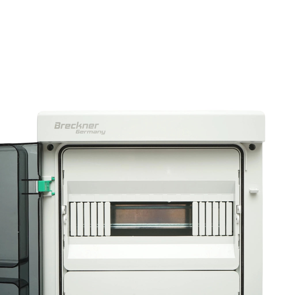 Pannello fusibili PT a 2 file, 24 moduli, IP65, montaggio superficiale Breckner Germany