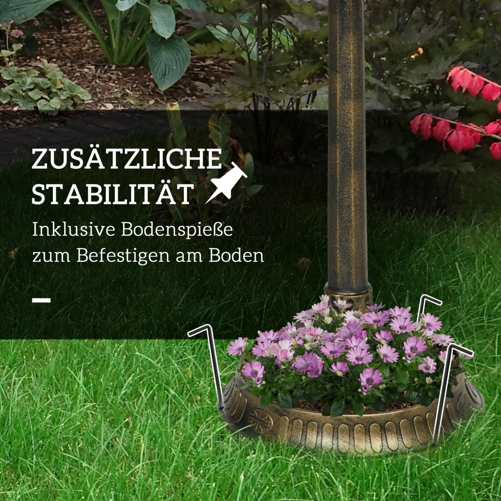 Vasca per uccelli con statue ¨C zephmum ¨C bronzo plastica 49.5x38x81 cm