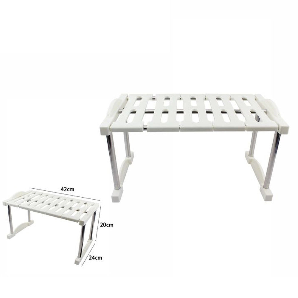 Trade Shop - Mensola Sovrapponibile Salvaspazio Impilabile Organizer Cucina Armadio Mobili 20 -