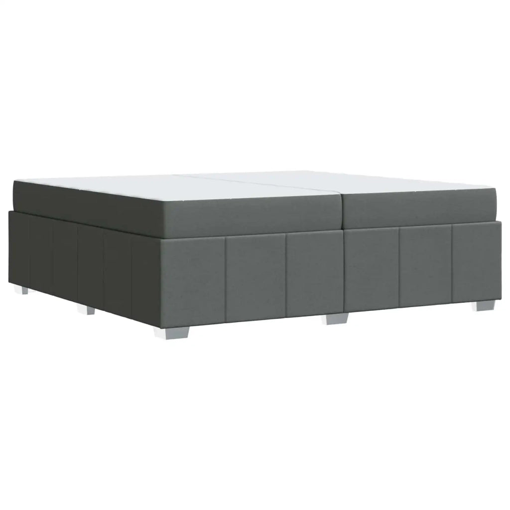 Struttura del letto Grigio scuro 200 x 200 cm Tessuto 3398308