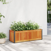 Fioriera da Giardino-Vaso da Esterno 80x30x27,5 cm in Legno Massello di Acacia