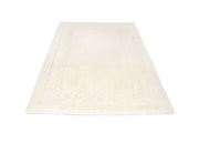 Tappeto Casa Bagno/Cucina Cotone Tinta Unita Disegno Annette Colore Panna - 50x80 - Panna