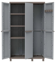 1pz armadio terry crattan 3ante cm 102x39x170h tre ripiani con vano portascope cod:ferx.91962