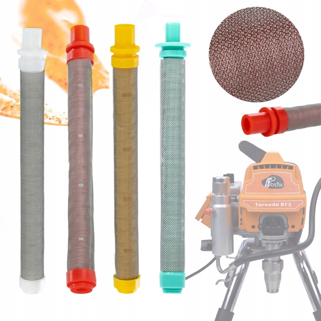 Filtro a Dito per Spruzzatore Airless Verniciatore – Set 60, 100, 200, 30 Mesh | Alta Qualità, Compatibilità Universale