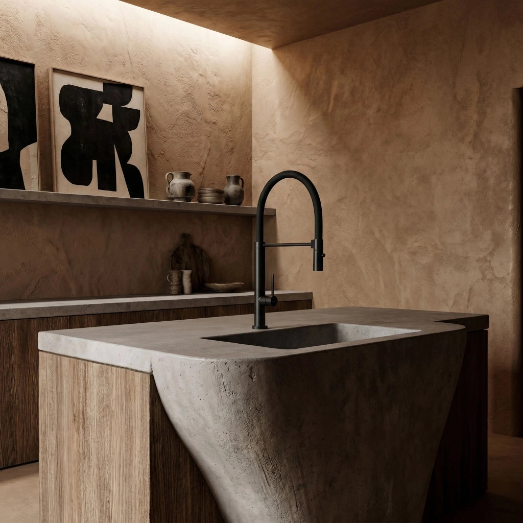 Rubinetto Da Cucina Rea Viera Black