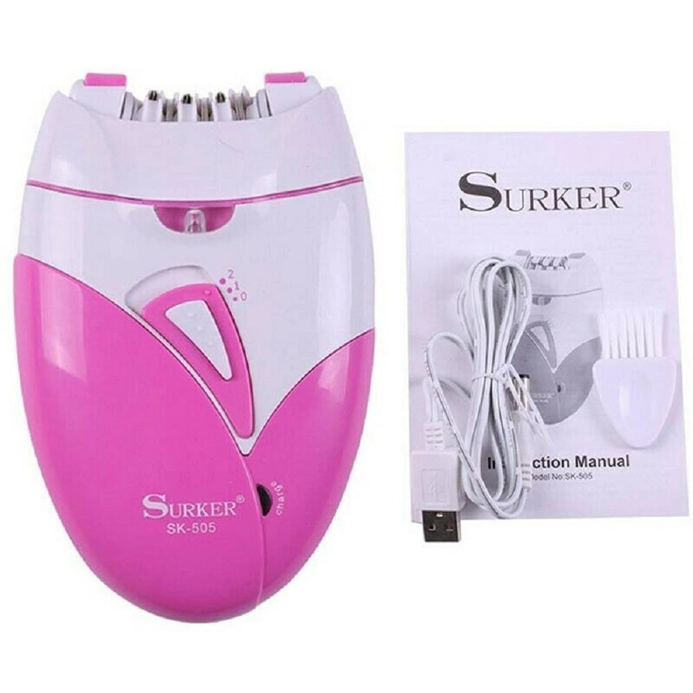 Trade Shop - Epilatore Depilatore Rasoio Elettrico Donna Ricaricabile Usb Sk-505 -
