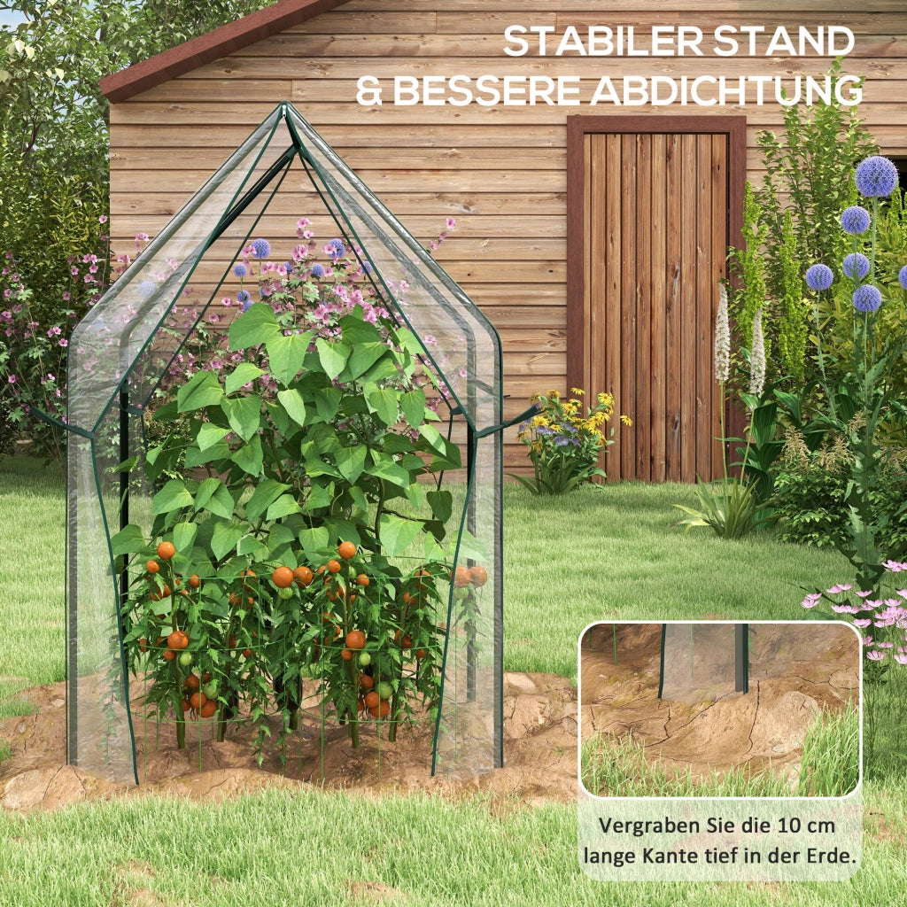 Serra da Giardino Semenzaio ¨C Xylo ¨C 90x90x145 cm Trasparente Nero