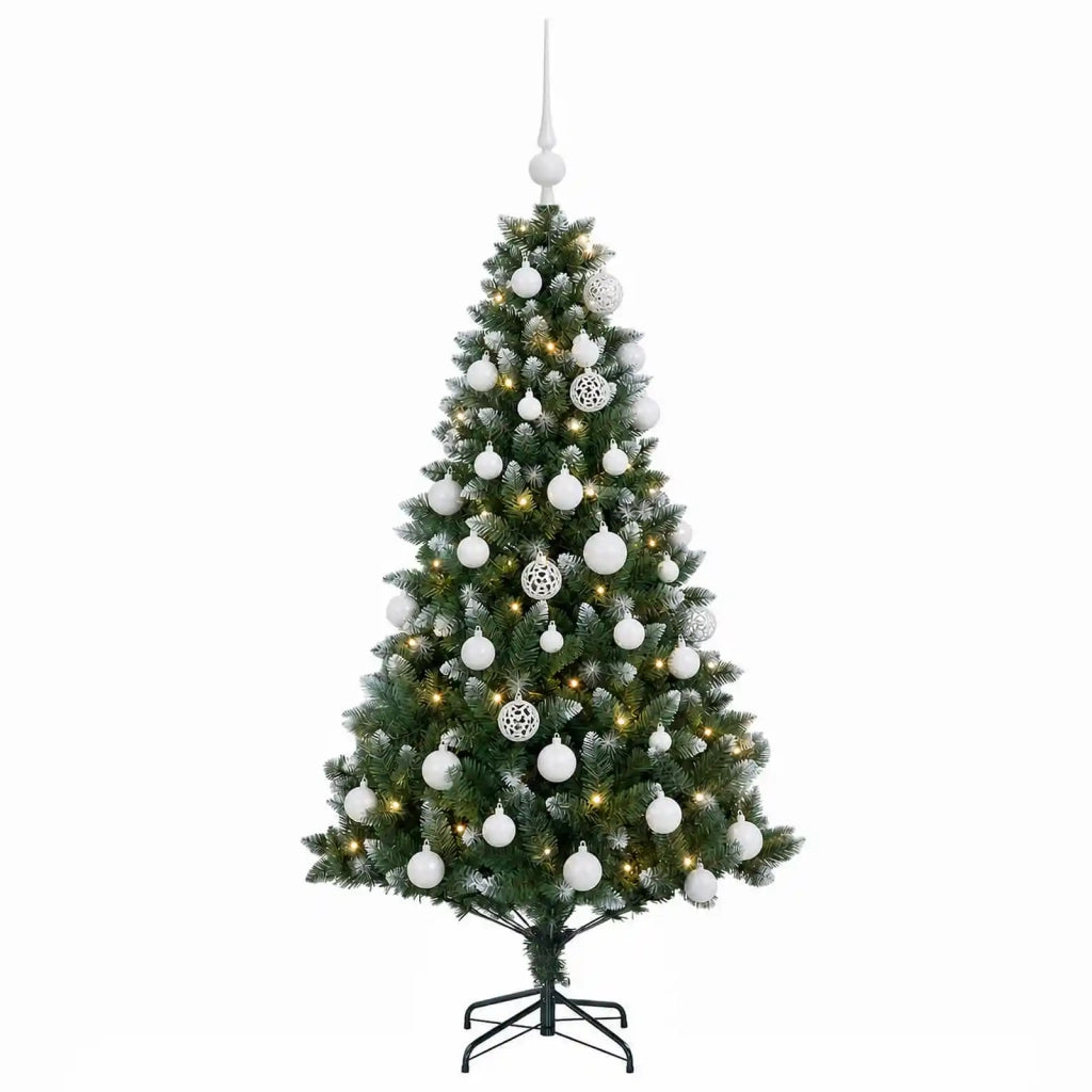 Albero di Natale Artificiale con Palline 120 cm 150 LED 3461340