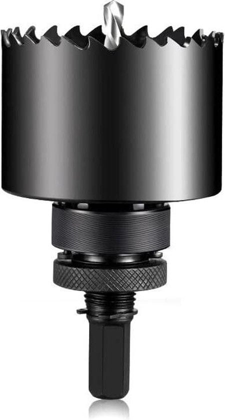 46mm Zaga a doppio metallo con adattatore a 6 facce e foro centrale - ideale per metallo morbido, legno, PVC e plastica.