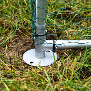 Fudajo Recinto animali XXL 4x2,95x2m con tettoia impermeabile, porta e spazio per movimento libero