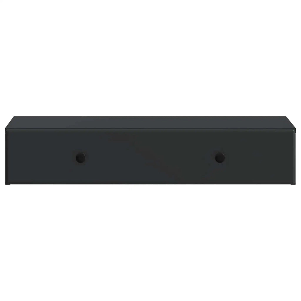 Tavolino da Parete Laterale Nero 87,5 x 34,5 x 17 cm 899176