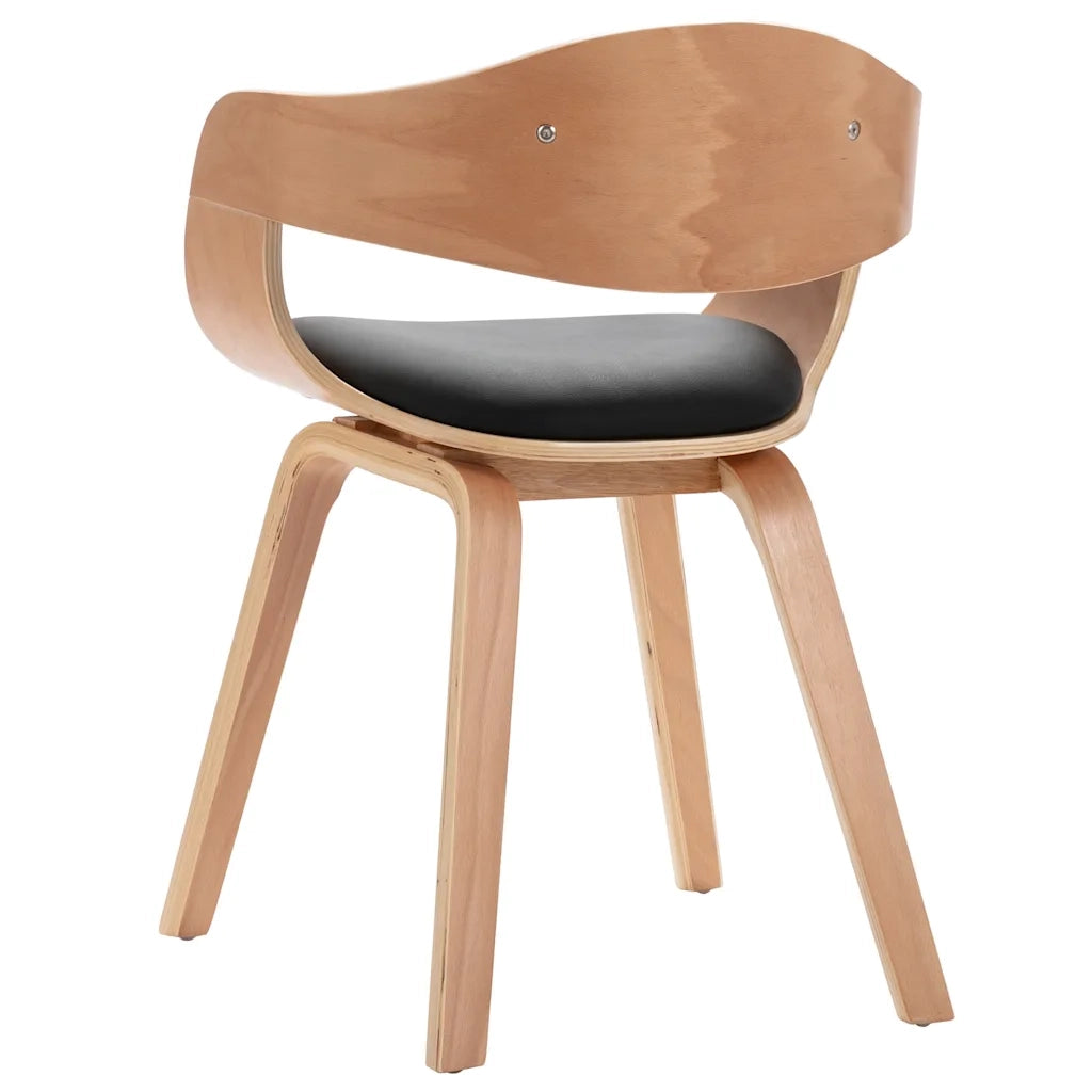Sedie da Pranzo 2 pz in Legno Piegato e Similpelle 287388