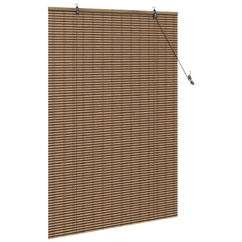 vidaXL Tenda per Finestra con tende Marrone 110 x 160 cm Bambù